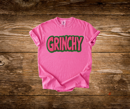 Faux Yarn Grinchy Tee