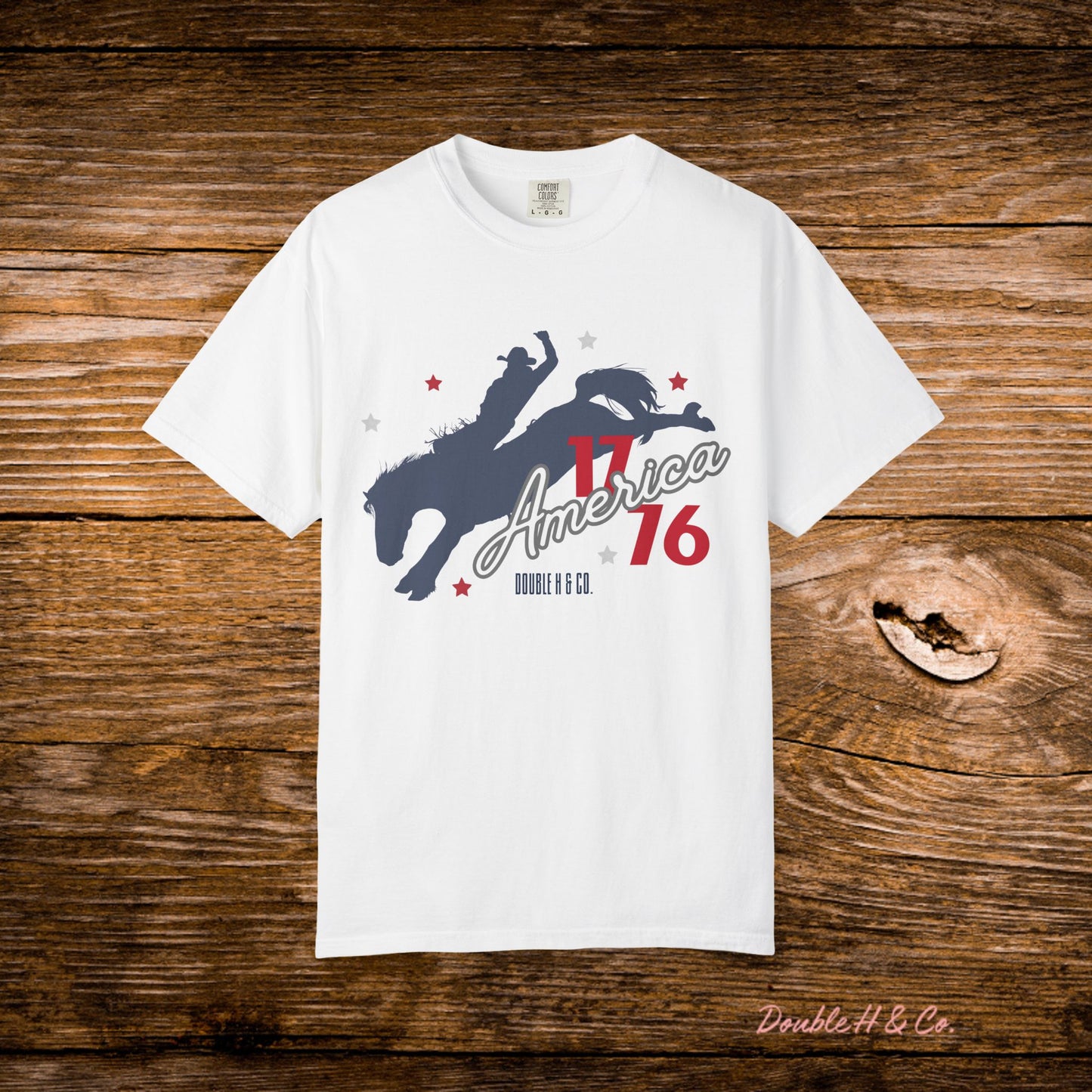America Bucking Horse Graphic Tee