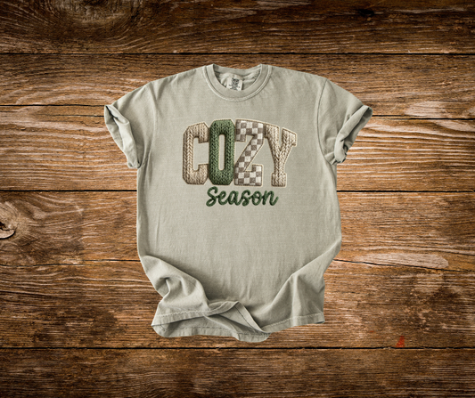 Faux Yarn Cozy Season Tee