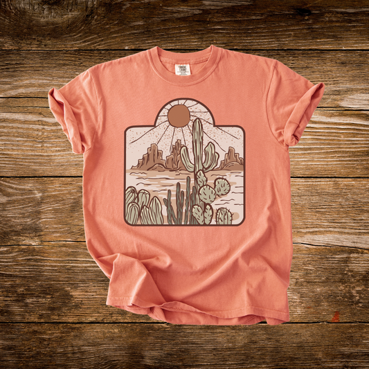 Western Sun Cow Tag Tee