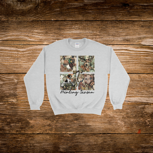 Camo Duck Deer Hunting Season Crewneck