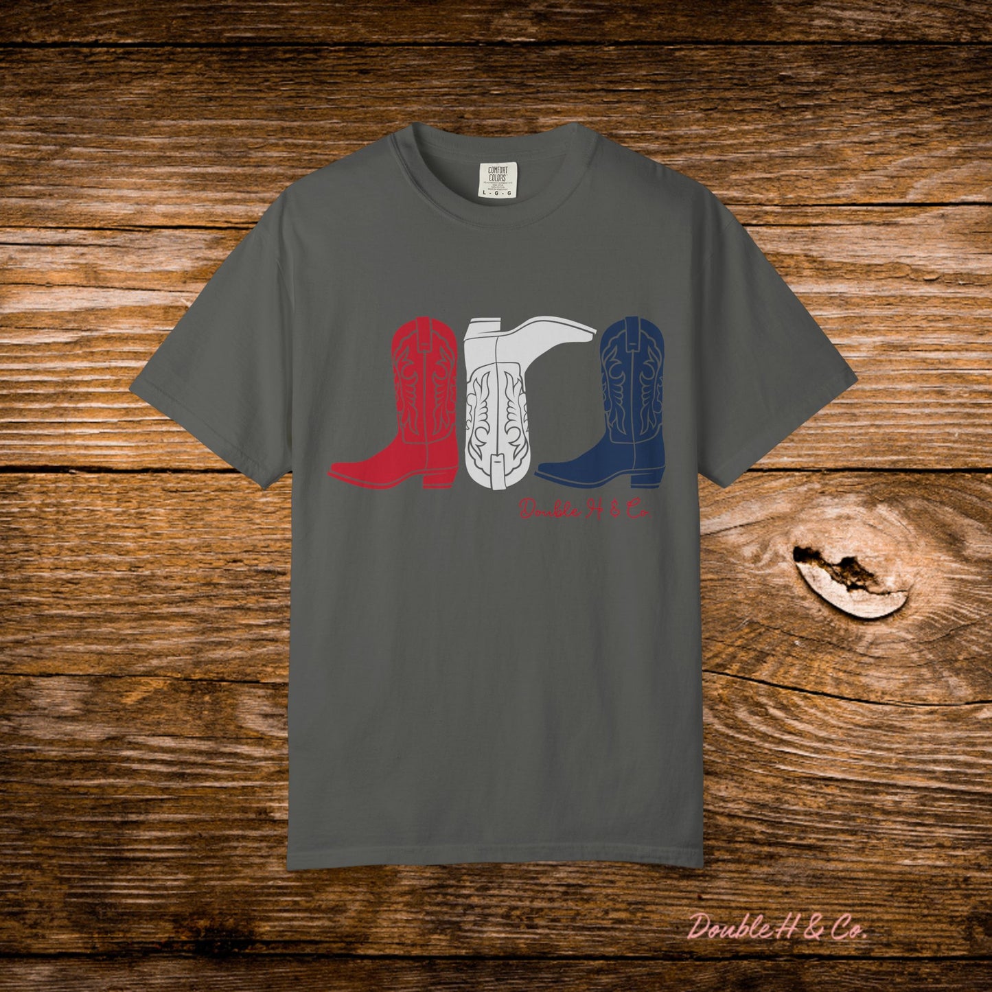 Patriotic Cowboy Boots Tee