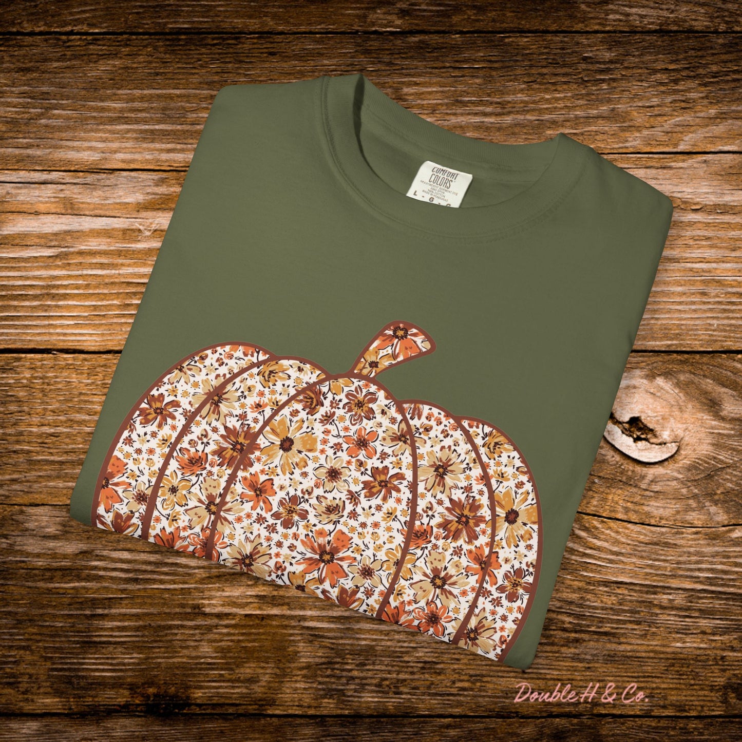 Floral Pumpkin Tee