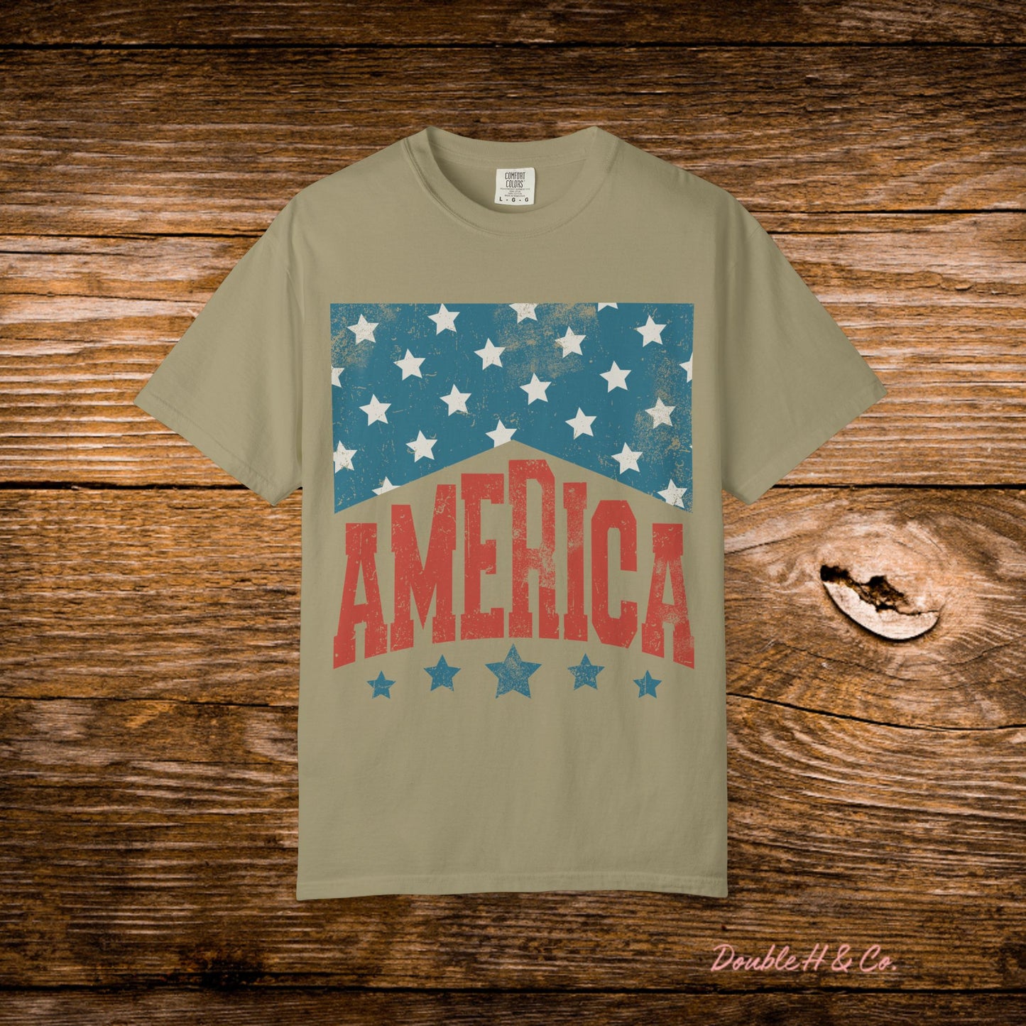 America Vintage Flag Tee