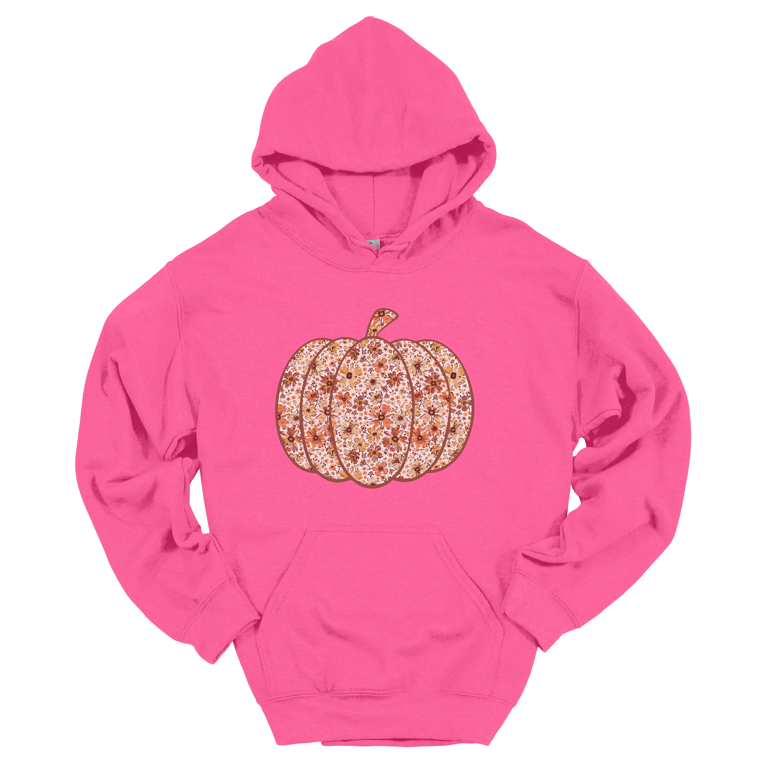 Fall Daisy Flower Pumpkin Hoodie