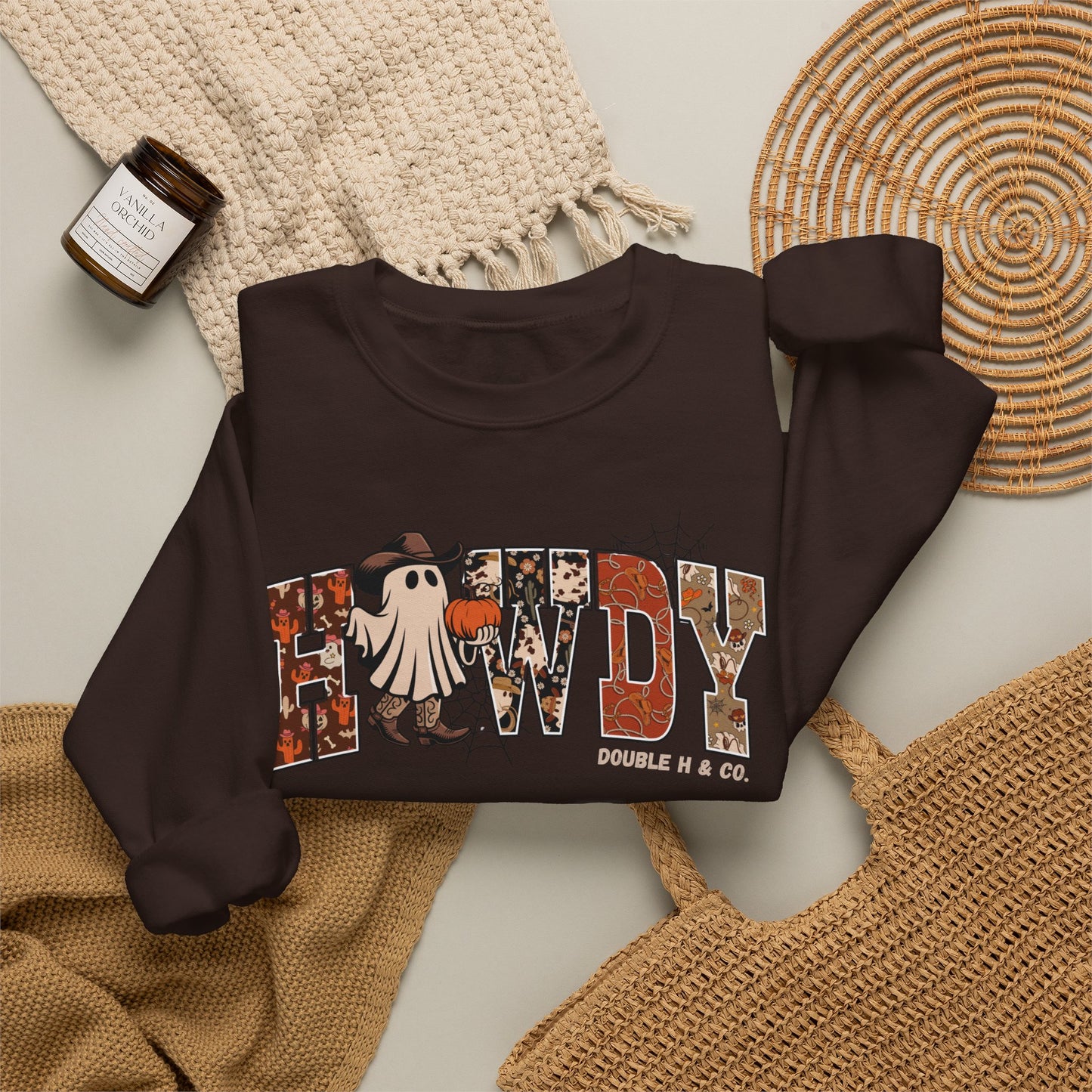 Howdy Cowboy Ghost Crewneck