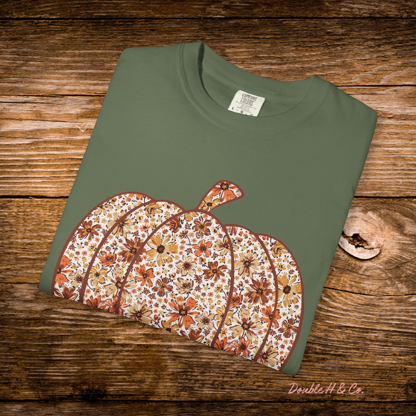 Floral Pumpkin Tee