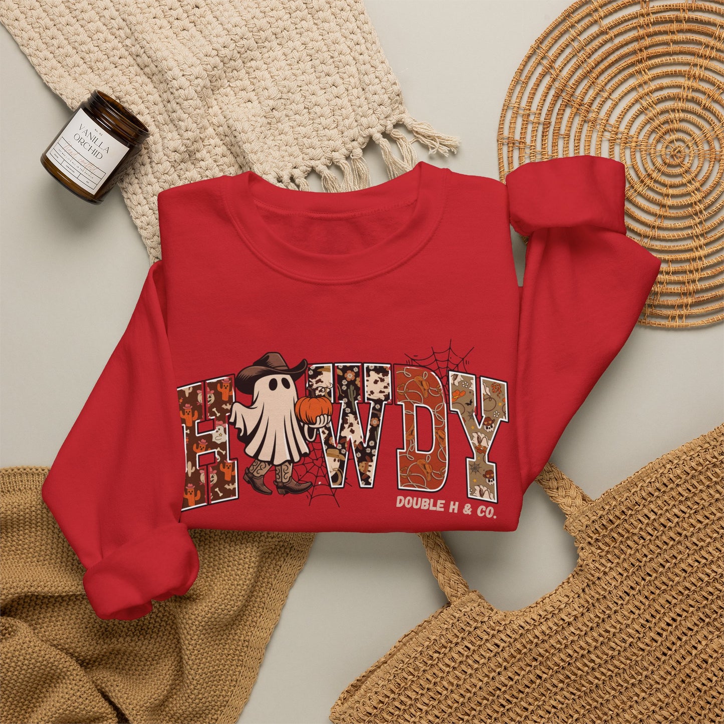Howdy Cowboy Ghost Crewneck