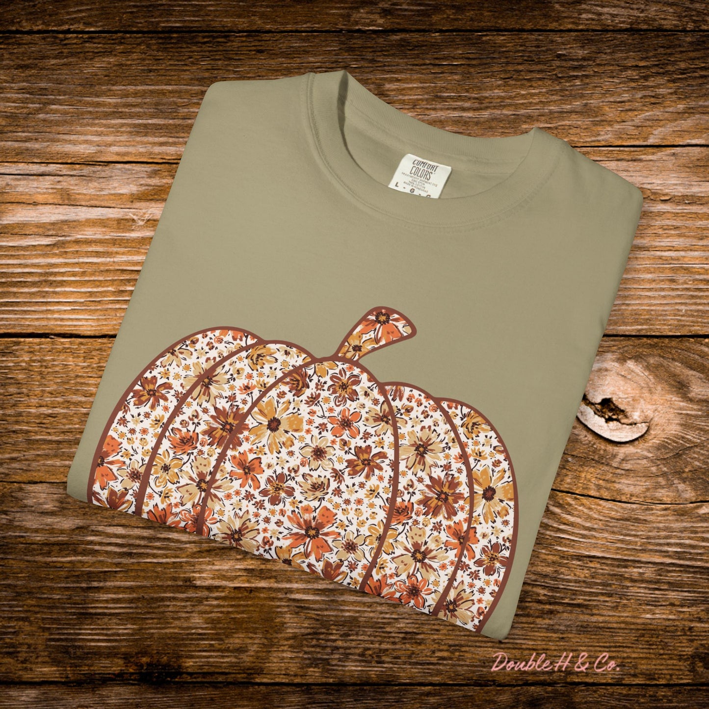 Floral Pumpkin Tee