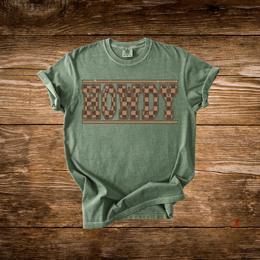 Checkered Howdy Tee