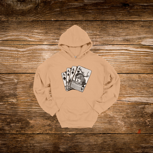 Bucking Horse Ace of Spades Hoodie