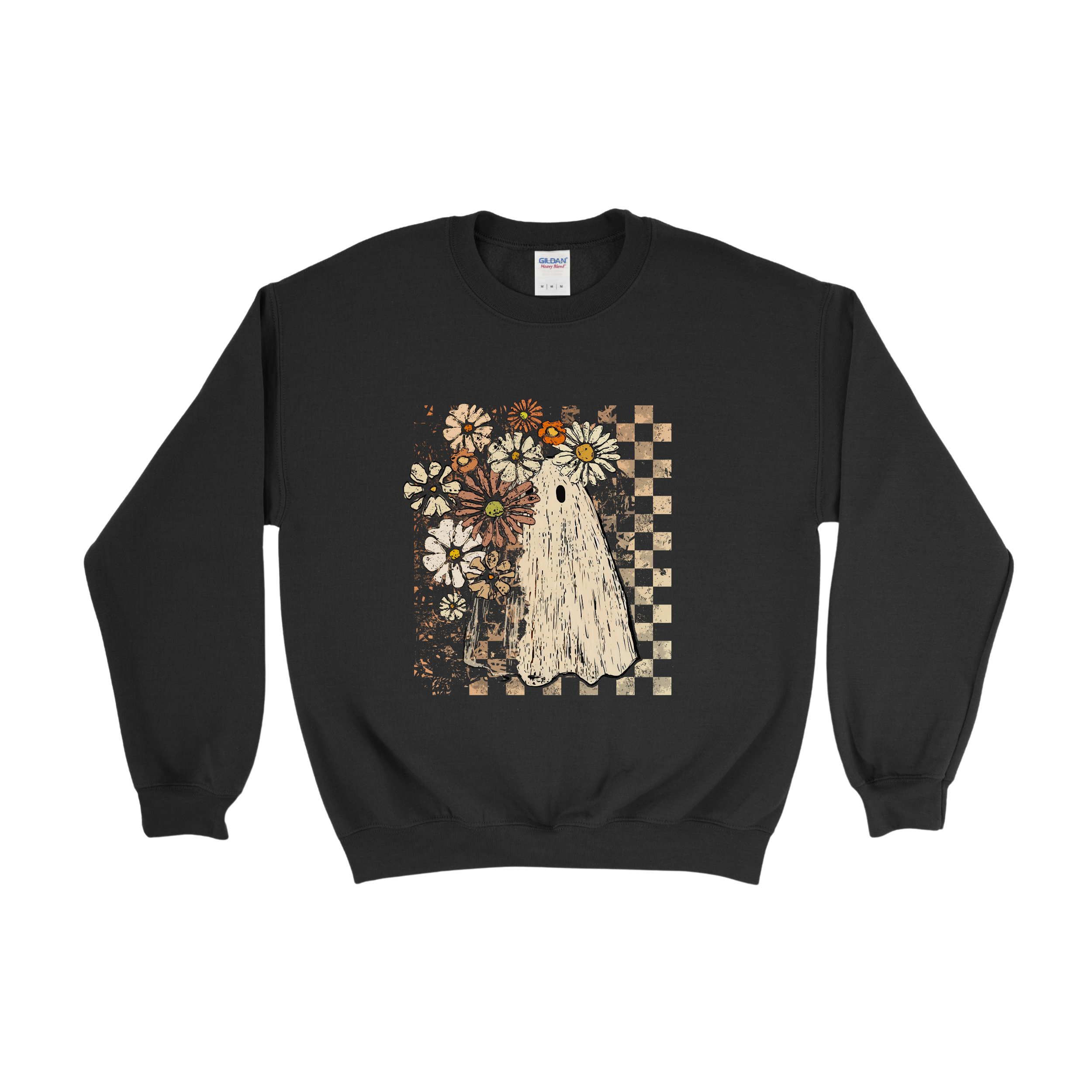 Checkered Daisy Ghost Crewneck
