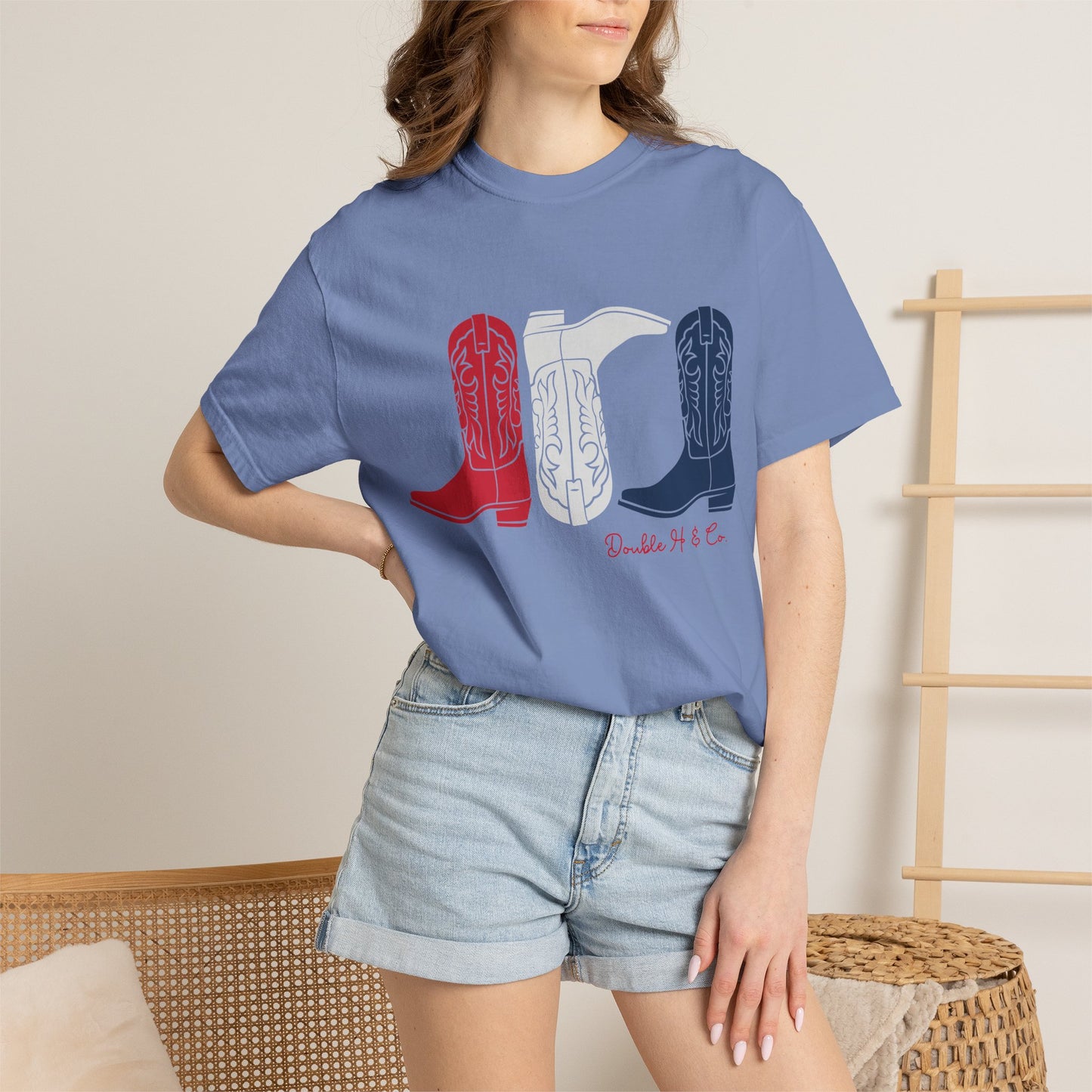 Patriotic Cowboy Boots Tee