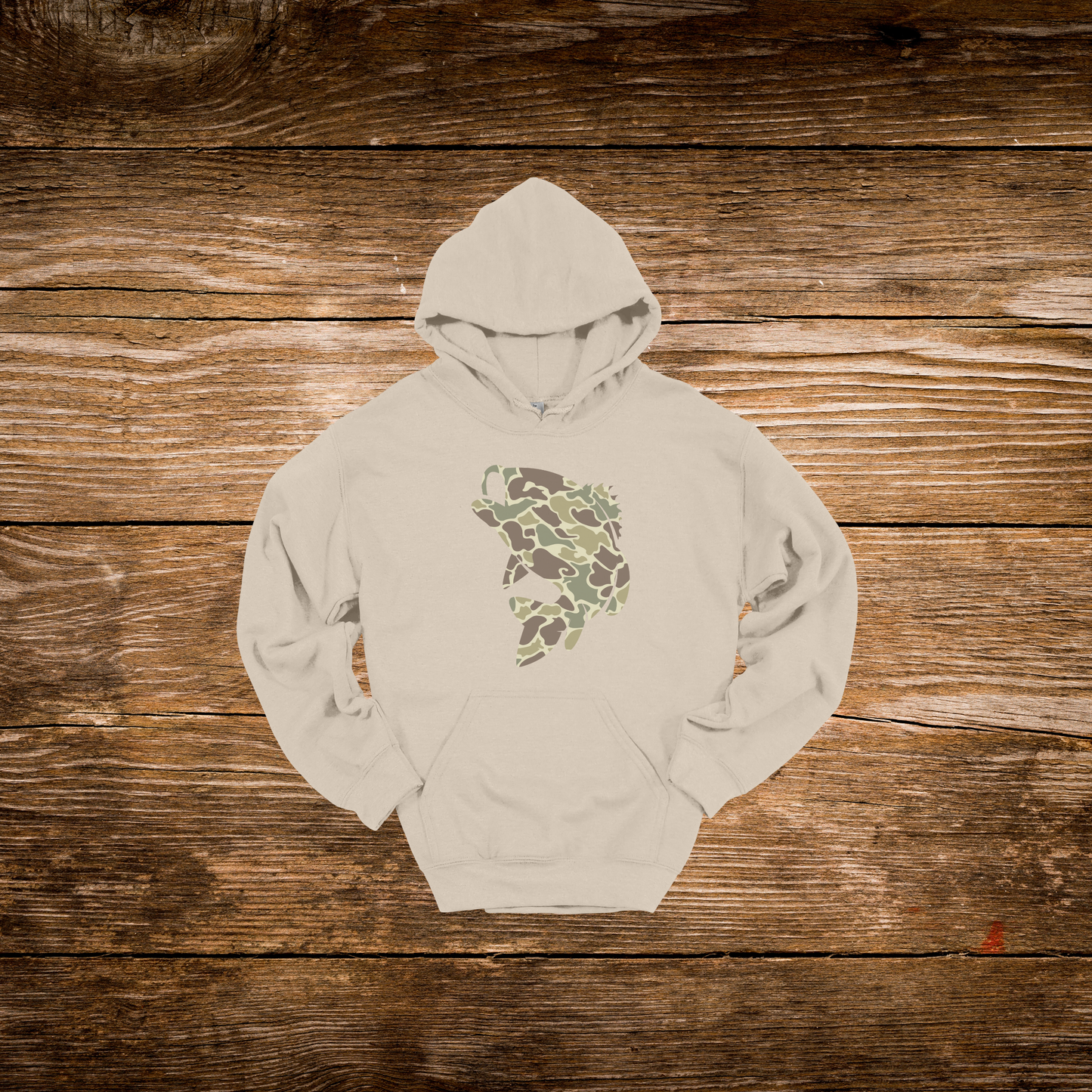 Camo Fish Hoodie