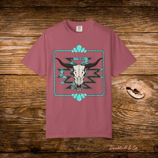 Southwest Bull Skull Graphic Tee