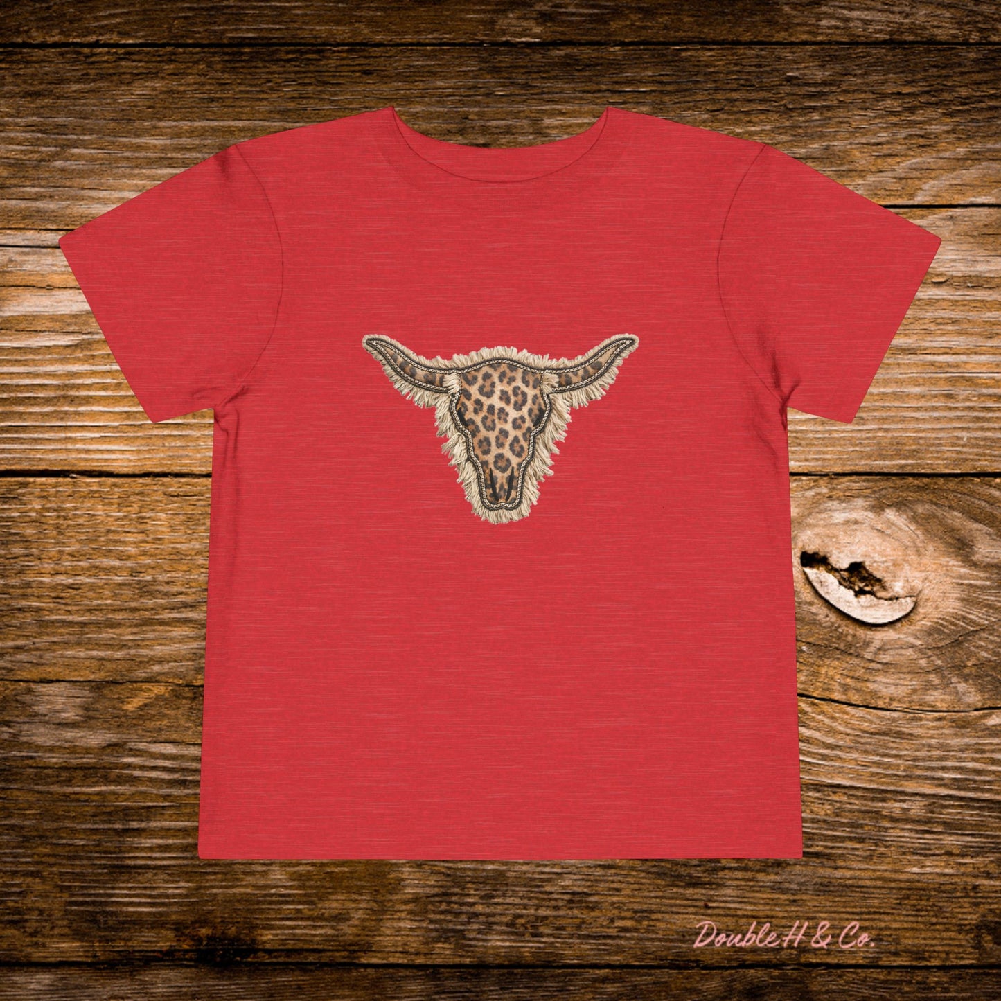 Leopard Longhorn Toddler Tee