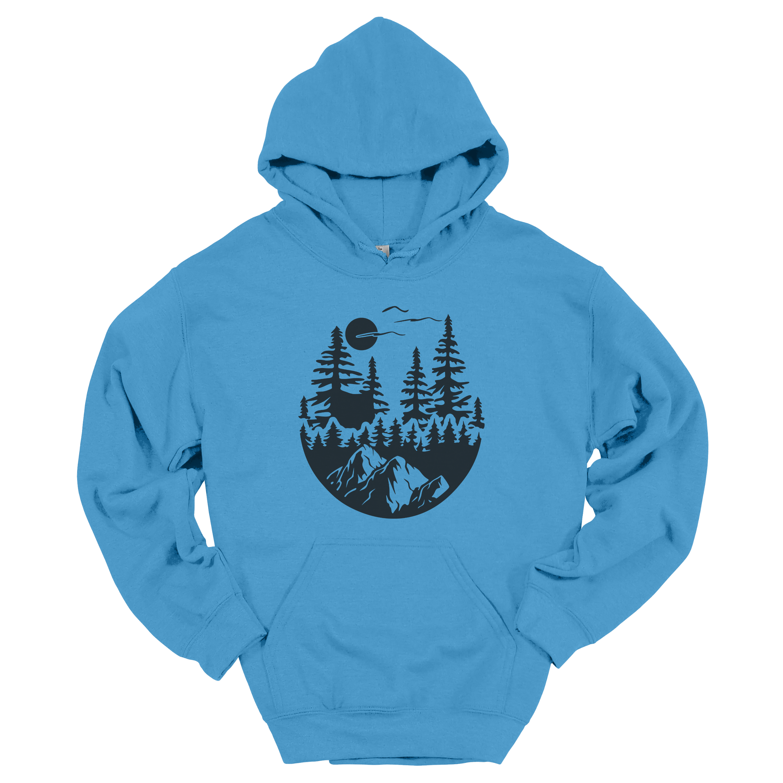 Black Adventure Mountain Hoodie