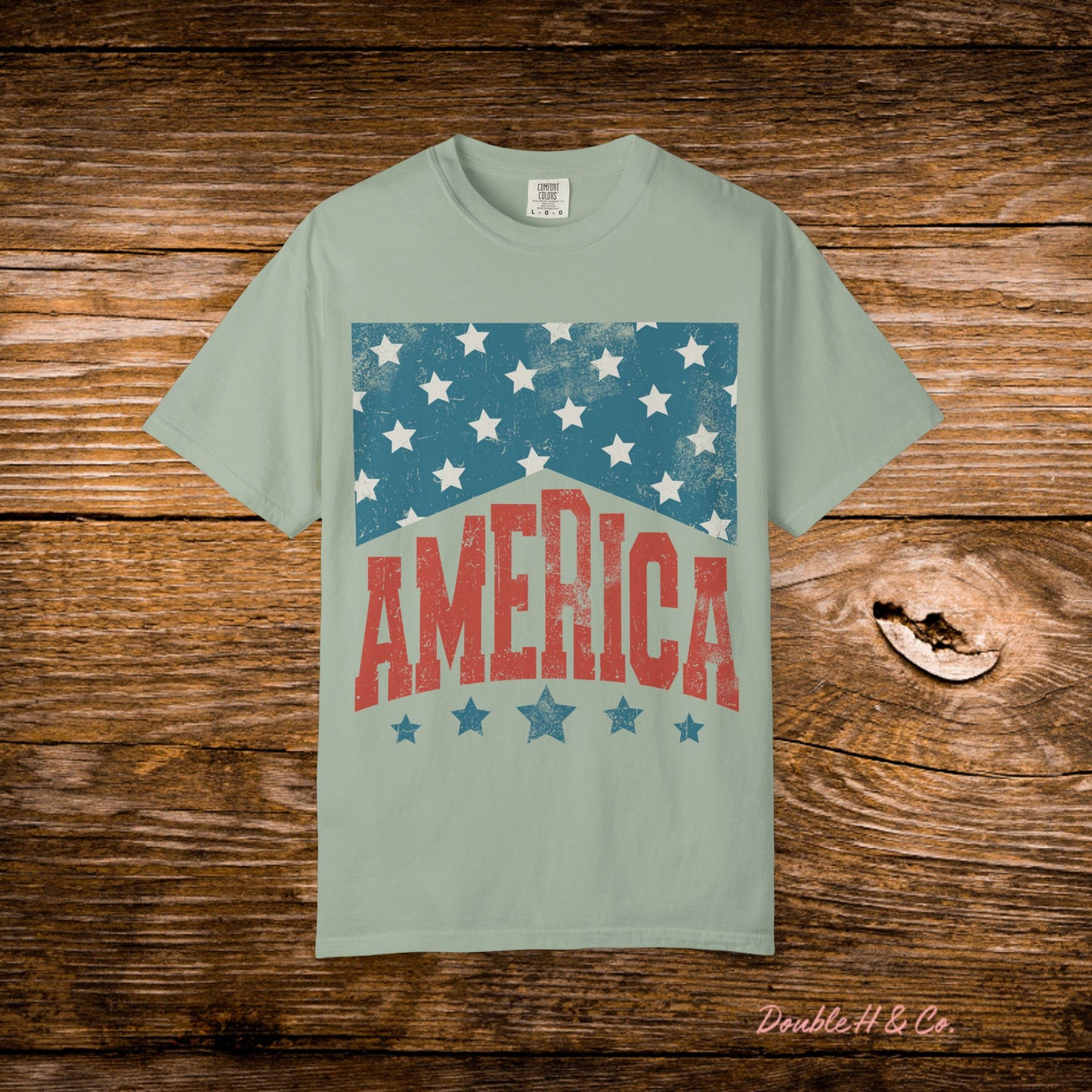 America Vintage Flag Tee