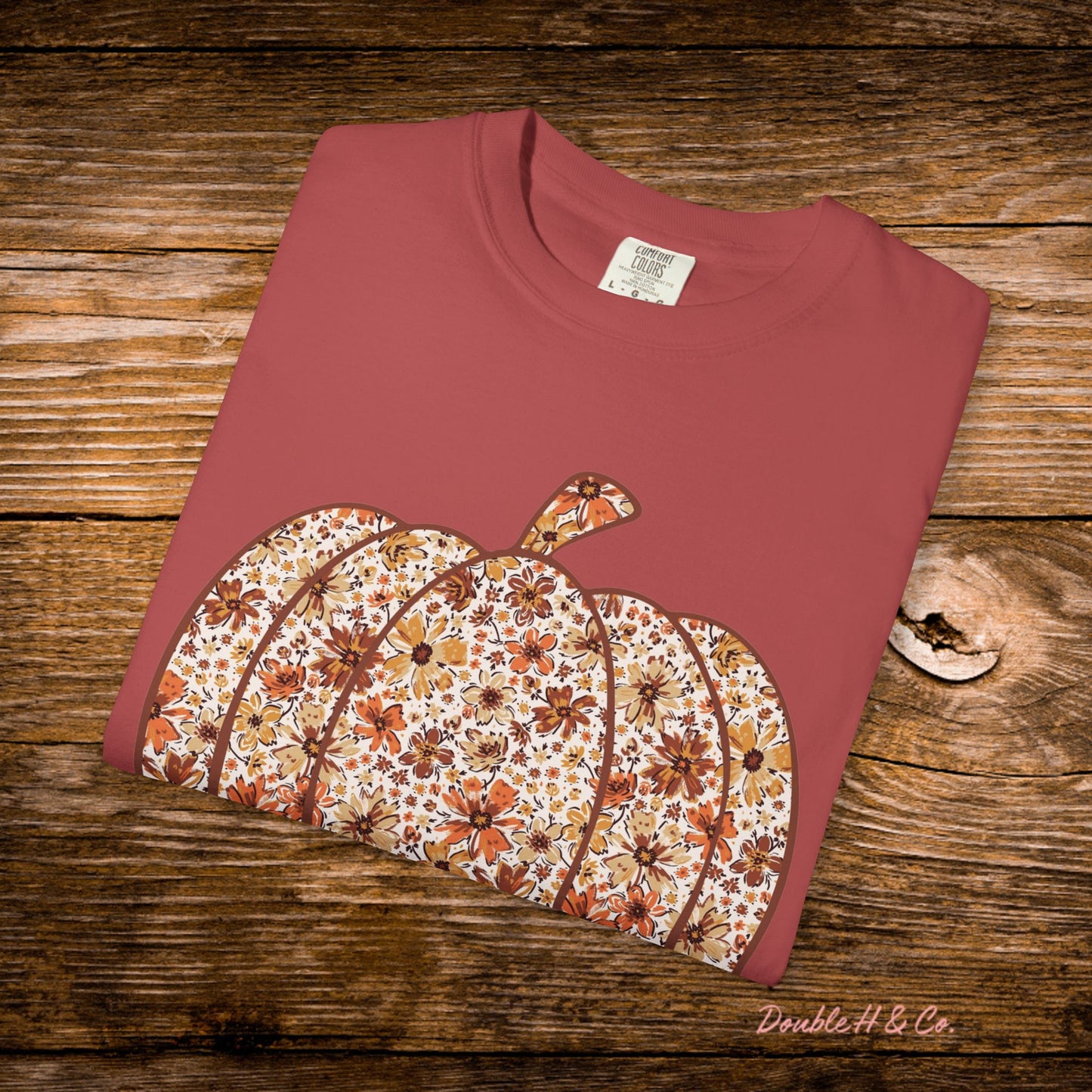 Floral Pumpkin Tee
