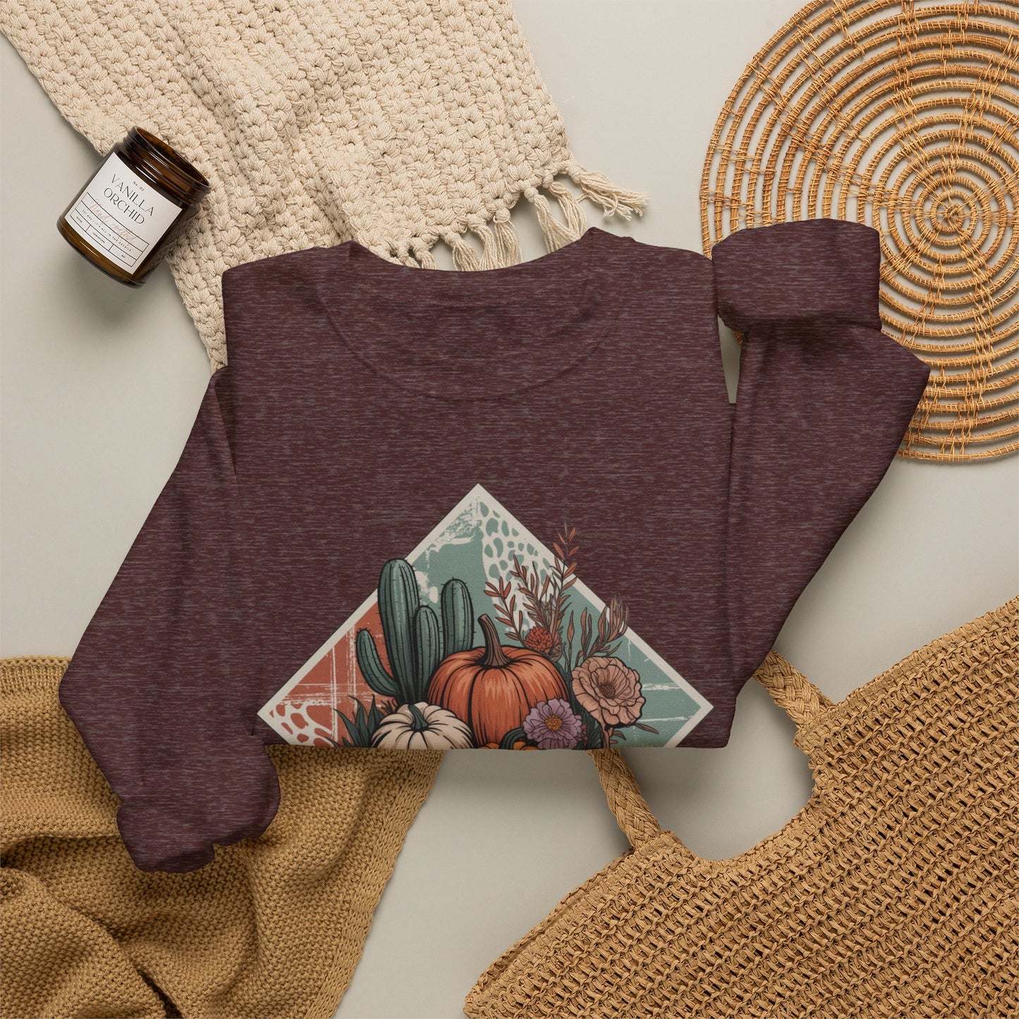 Rustic Fall Pumpkin Crewneck