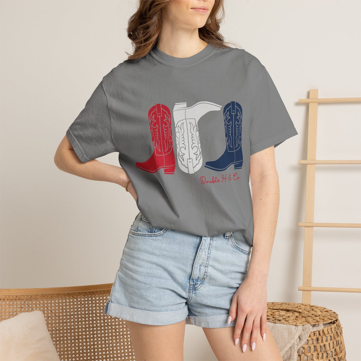 Patriotic Cowboy Boots Tee