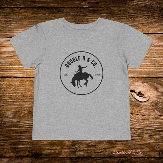 Black Double H & Co Logo Toddler Tee