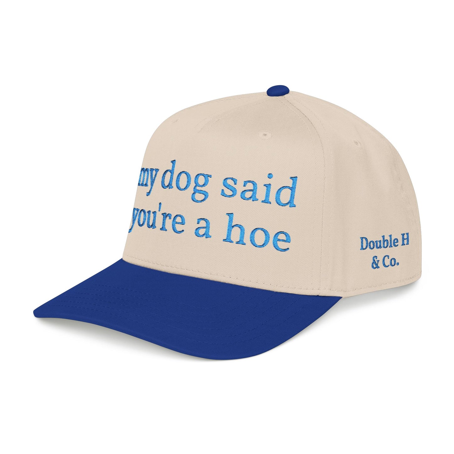 "My Dog Said You're A Hoe" Hat (Turquoise)