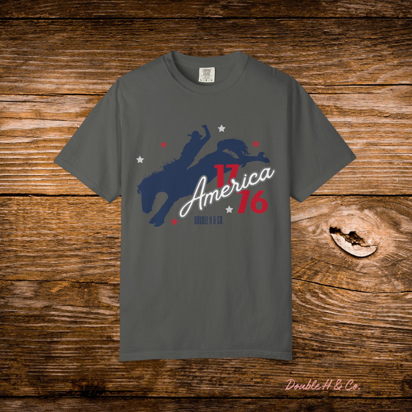 America Bucking Horse Graphic Tee