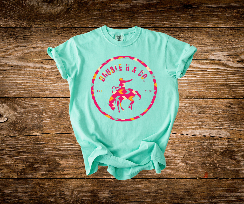 Pattern Double H & Co Logo Tee