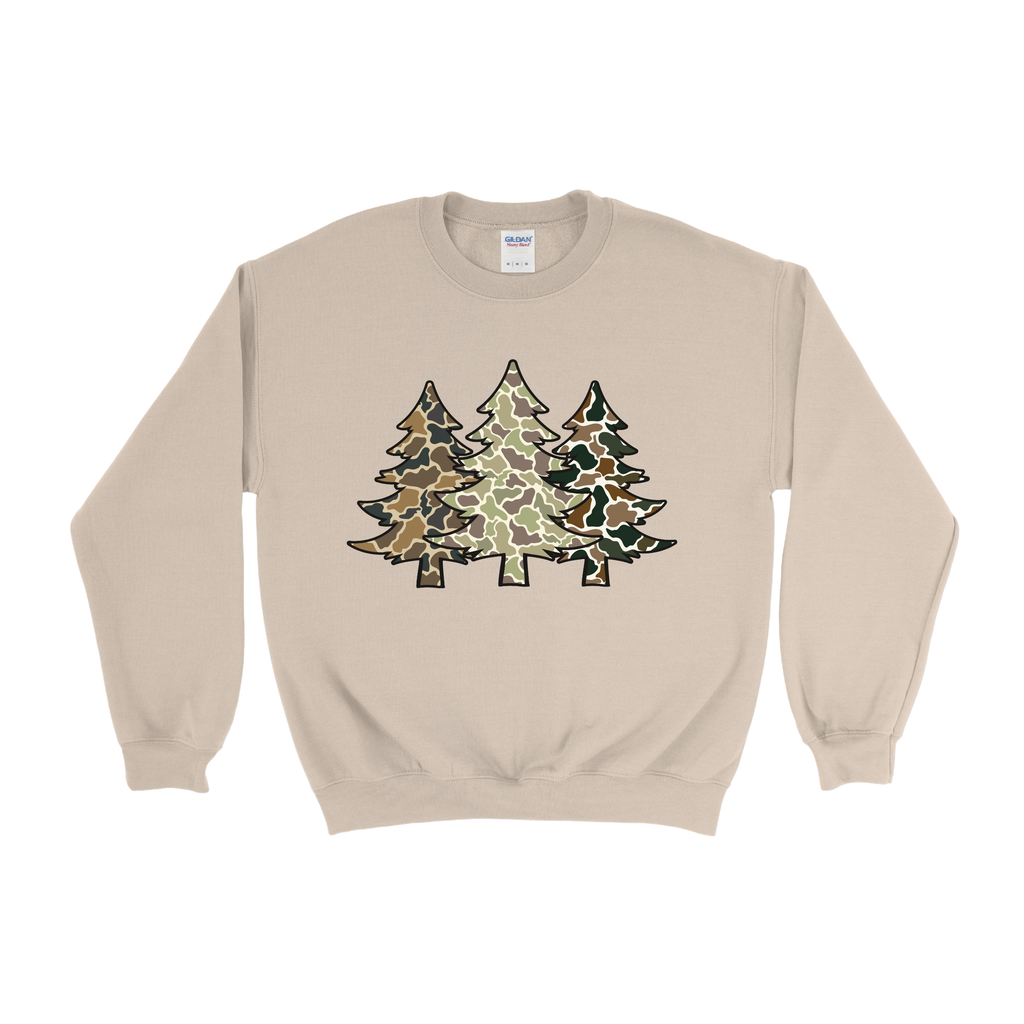 Camo Christmas Tree Crewneck