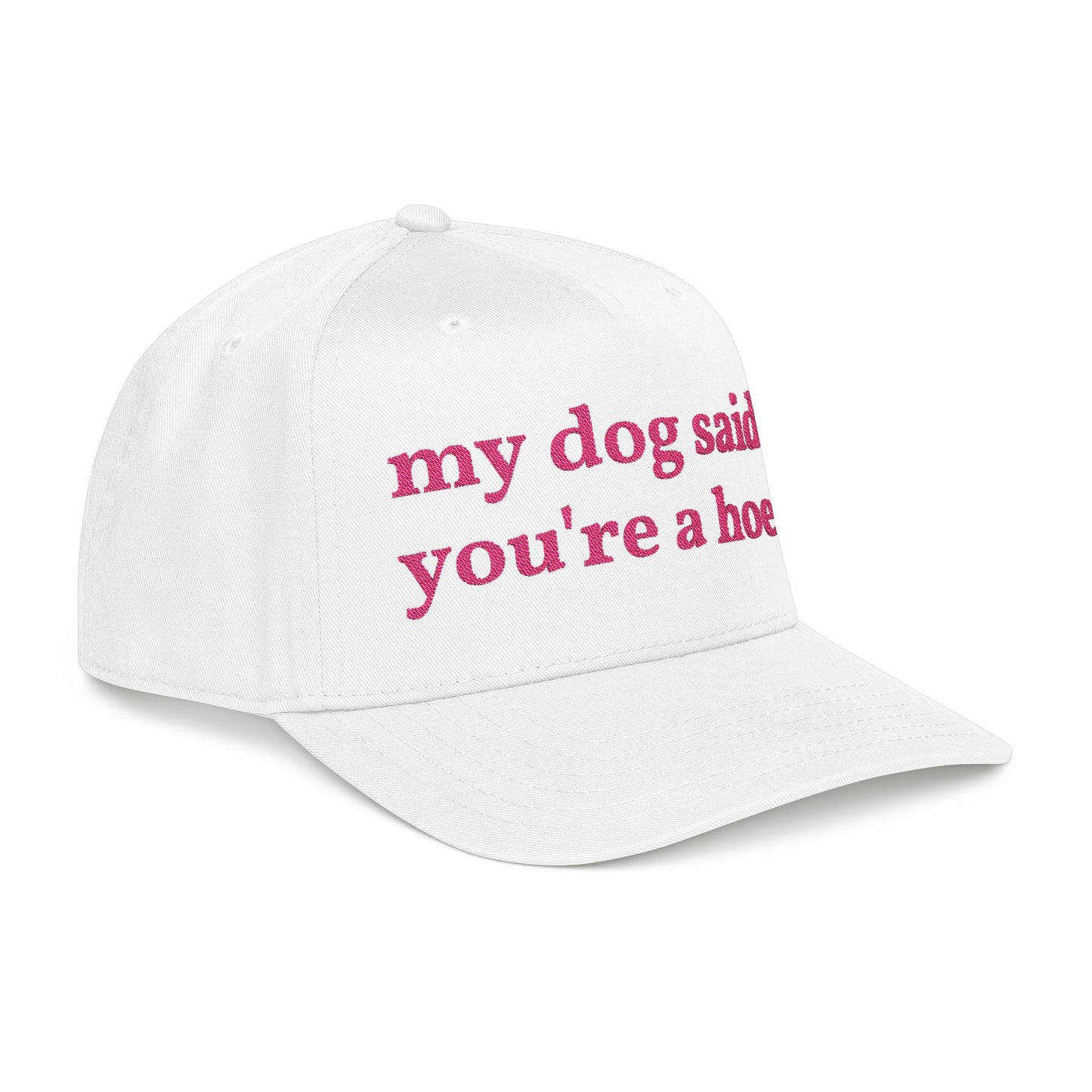 "My Dog Said You're A Hoe" Hat (Pink)