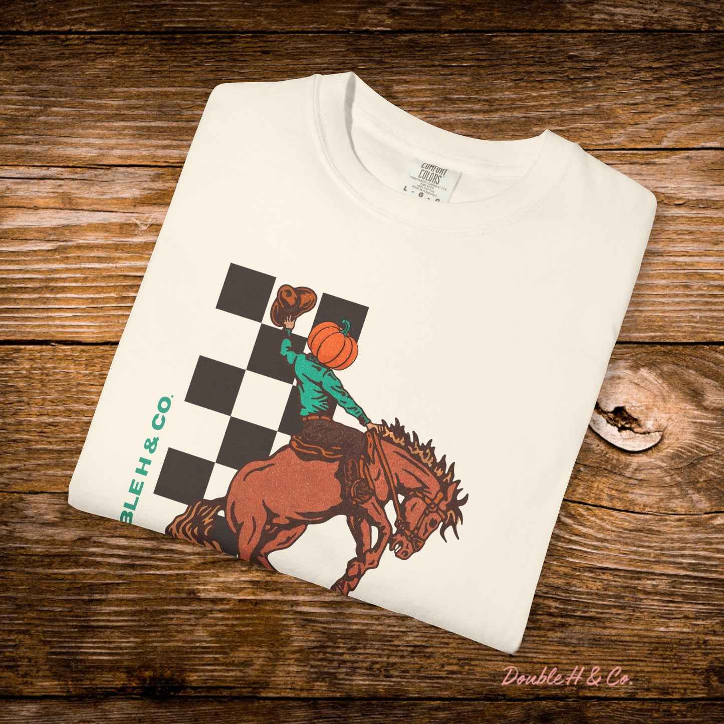 Pumpkin Bucking Horse Tee