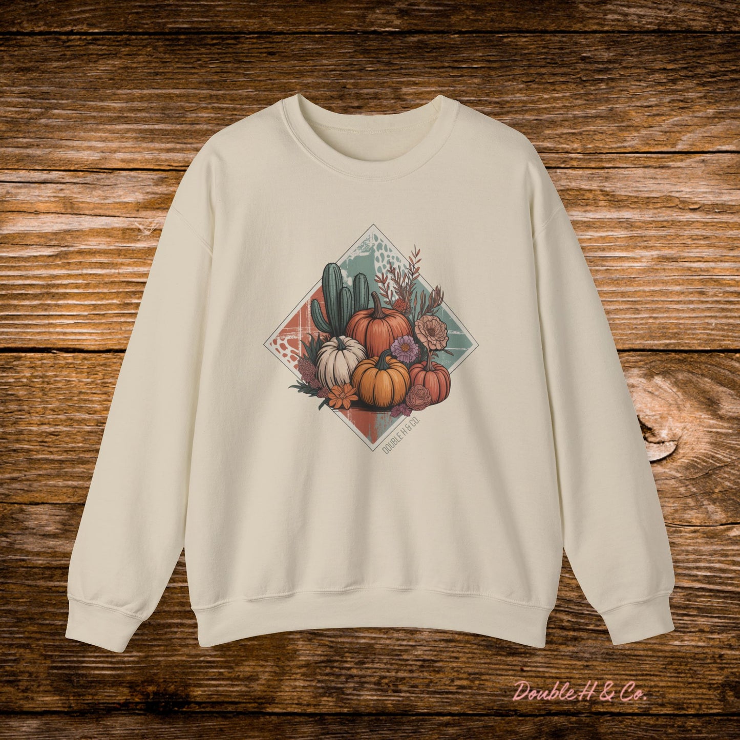 Rustic Fall Pumpkin Crewneck