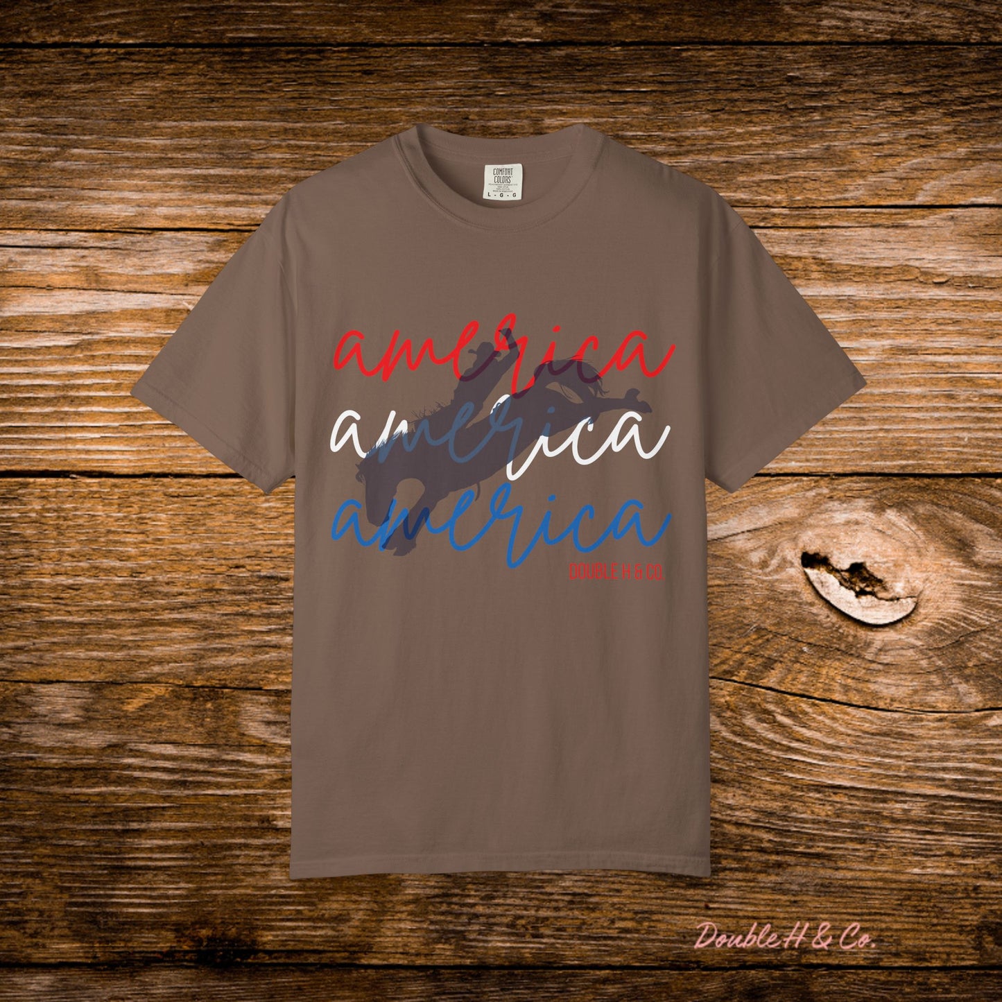 America Bucking Horse Graphic Tee