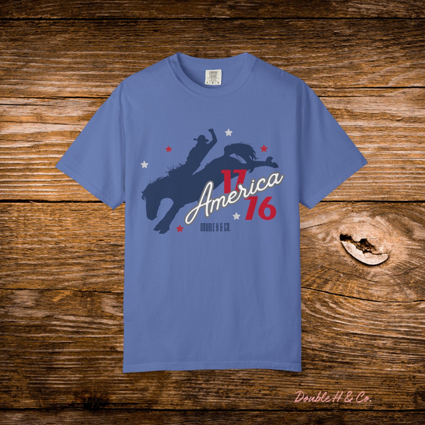 America Bucking Horse Graphic Tee