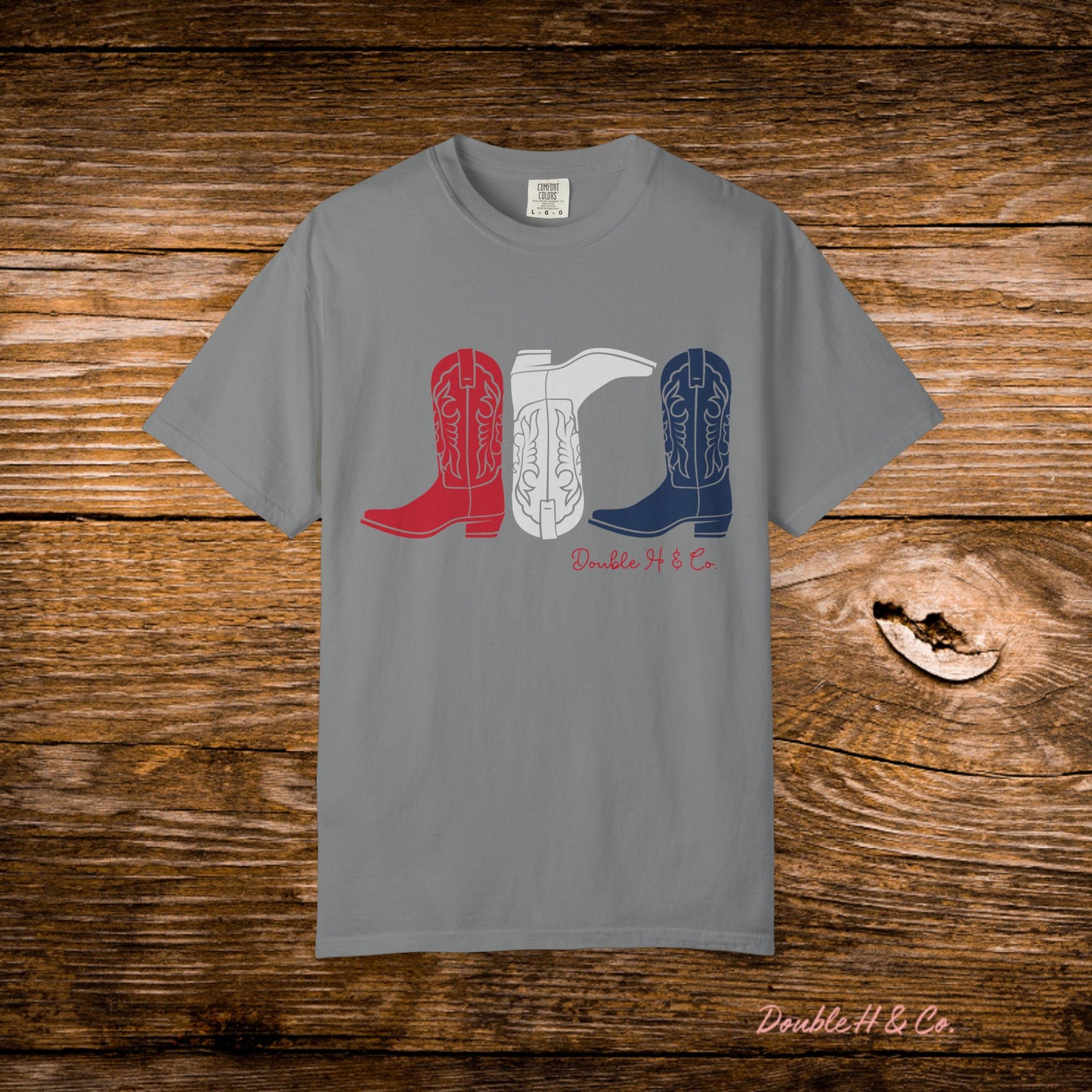 Patriotic Cowboy Boots Tee
