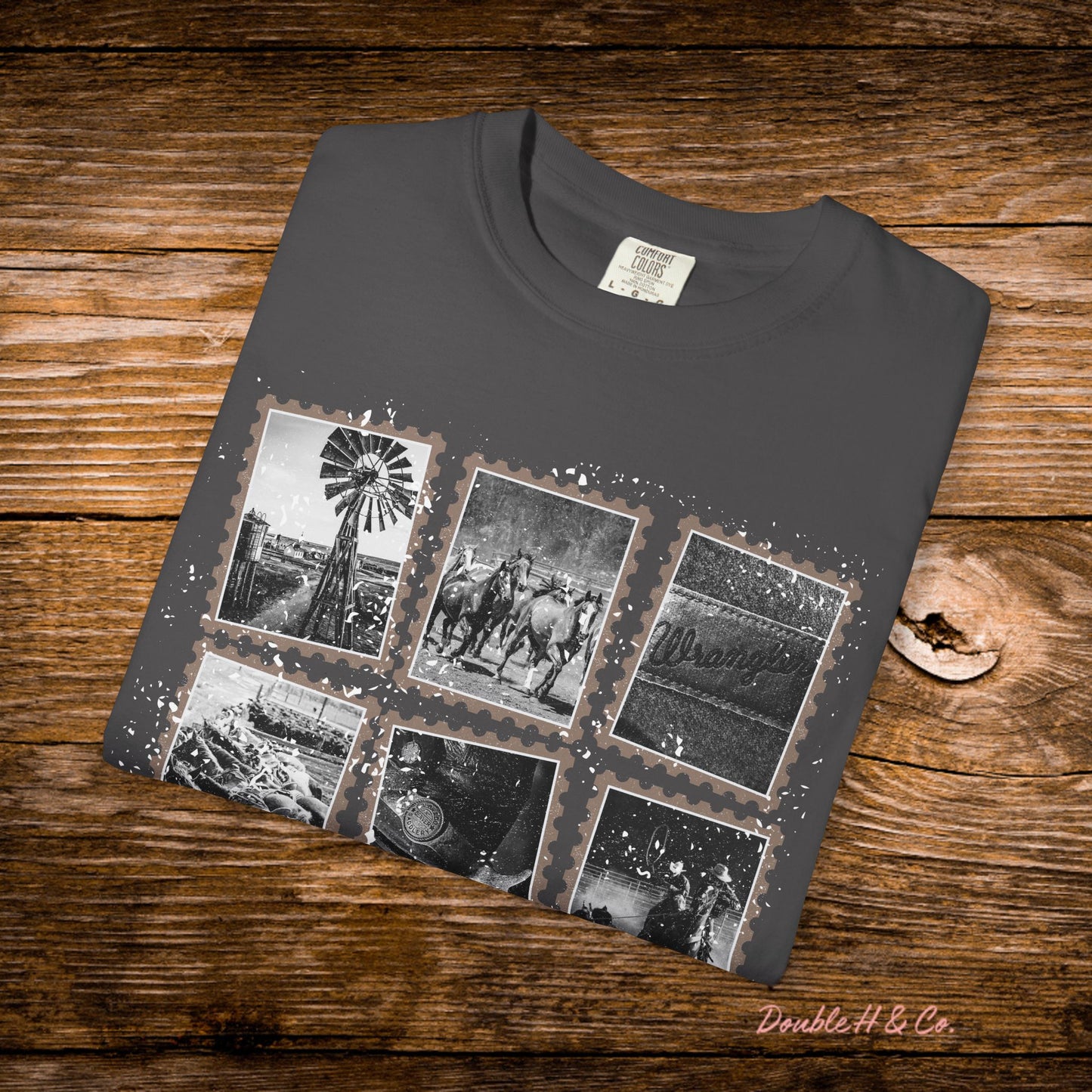 Rustic Postage Stamp Tee
