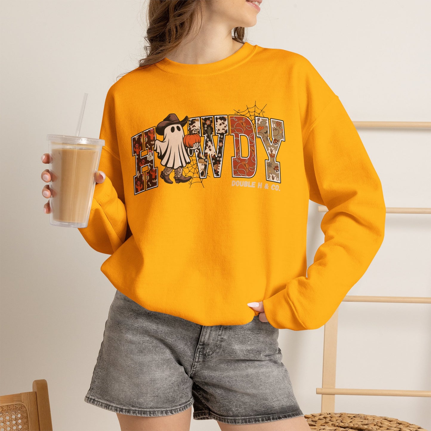 Howdy Cowboy Ghost Crewneck