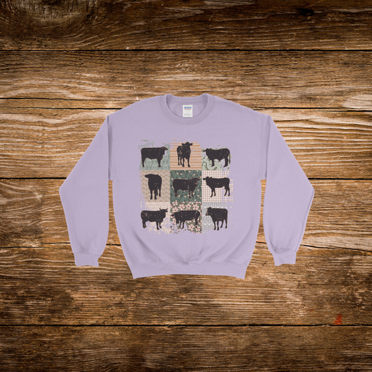 Boho Cow Crewneck