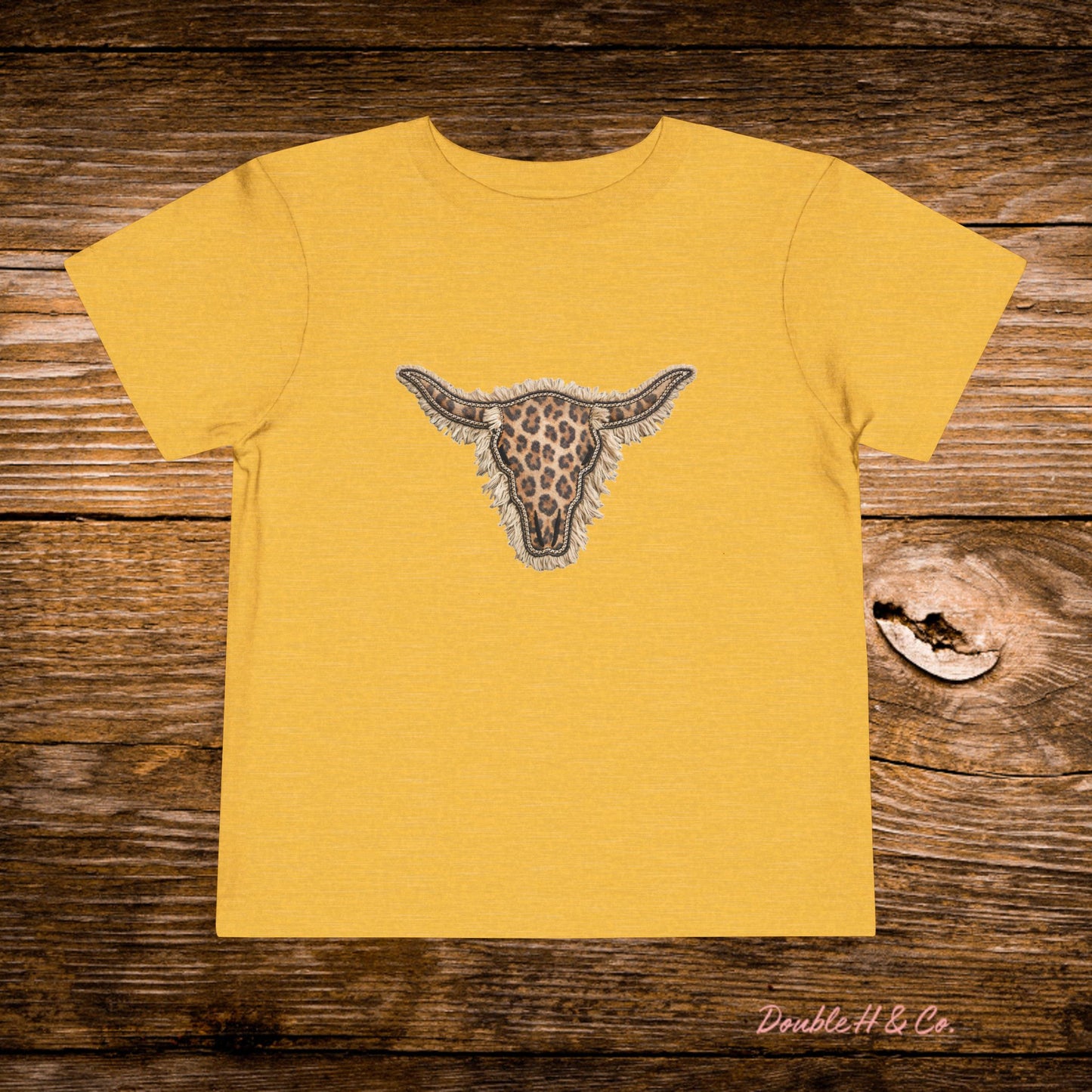 Leopard Longhorn Toddler Tee
