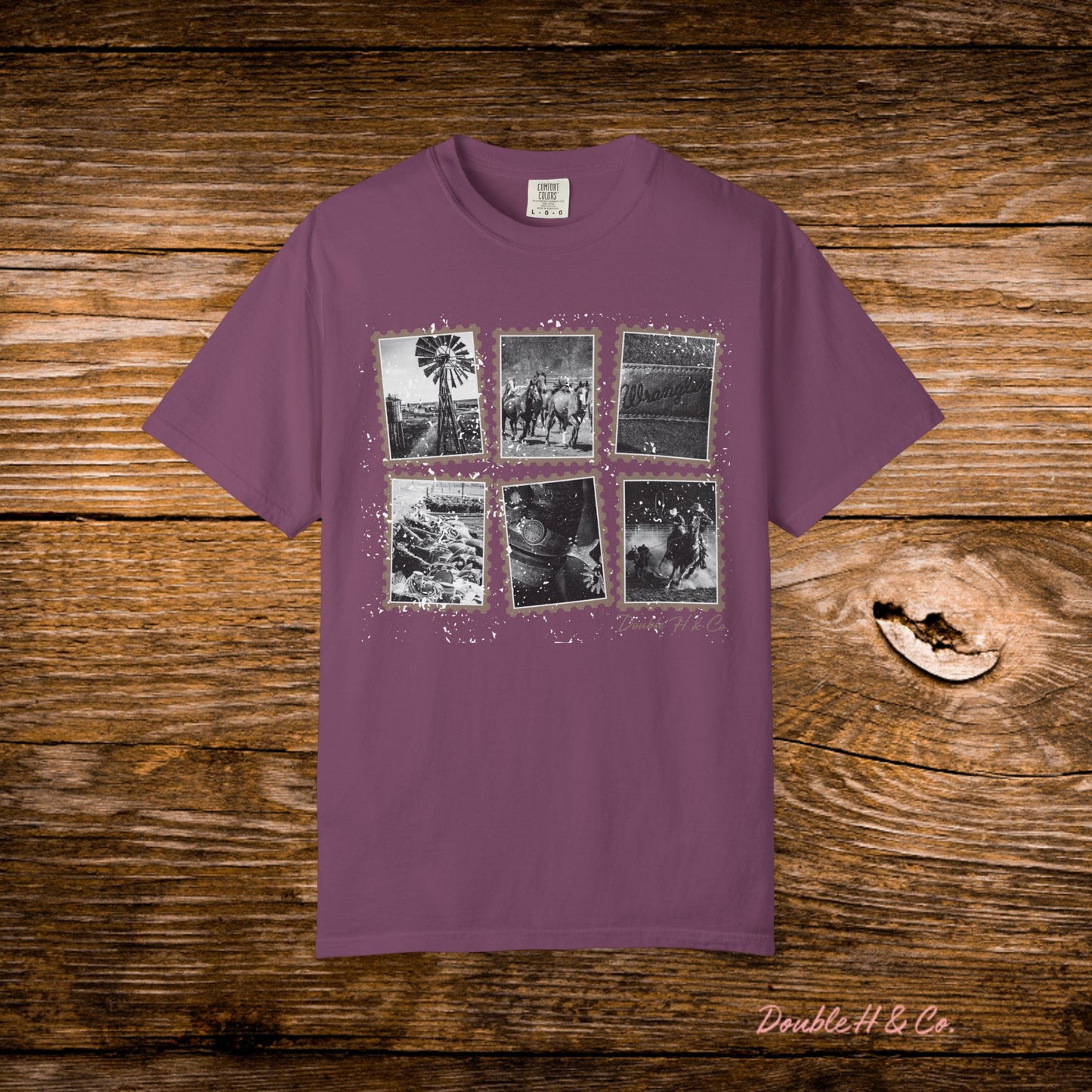 Rustic Postage Stamp Tee