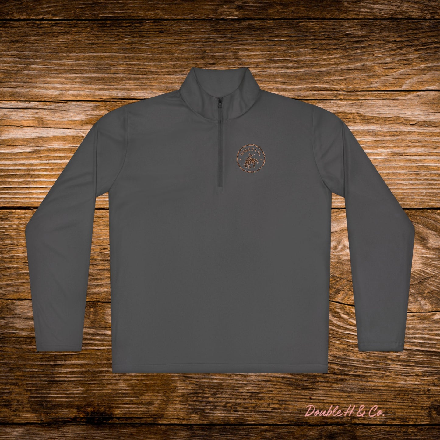 Lightweight Quarter Zip Pullover w/ Cheetah Logo