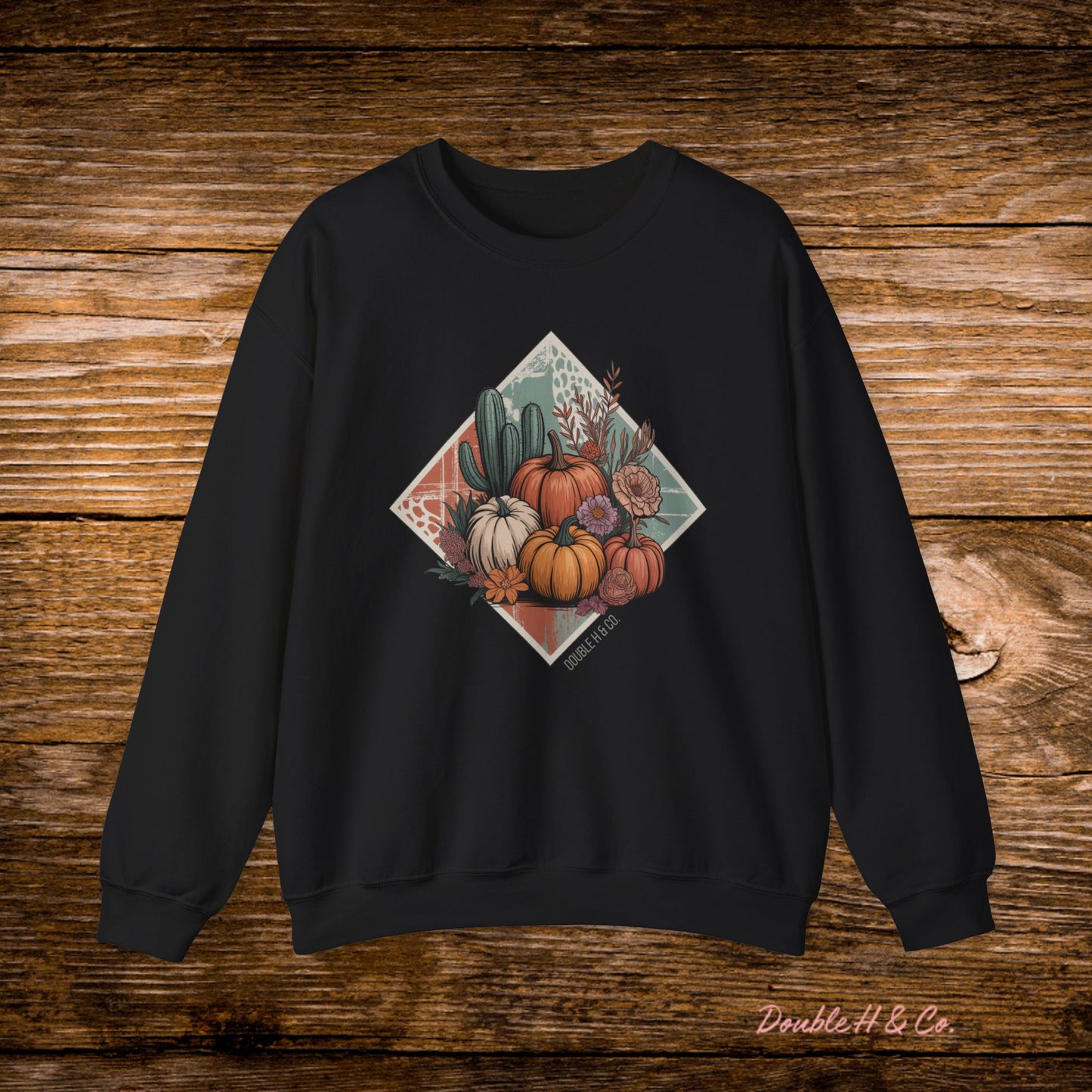 Rustic Fall Pumpkin Crewneck