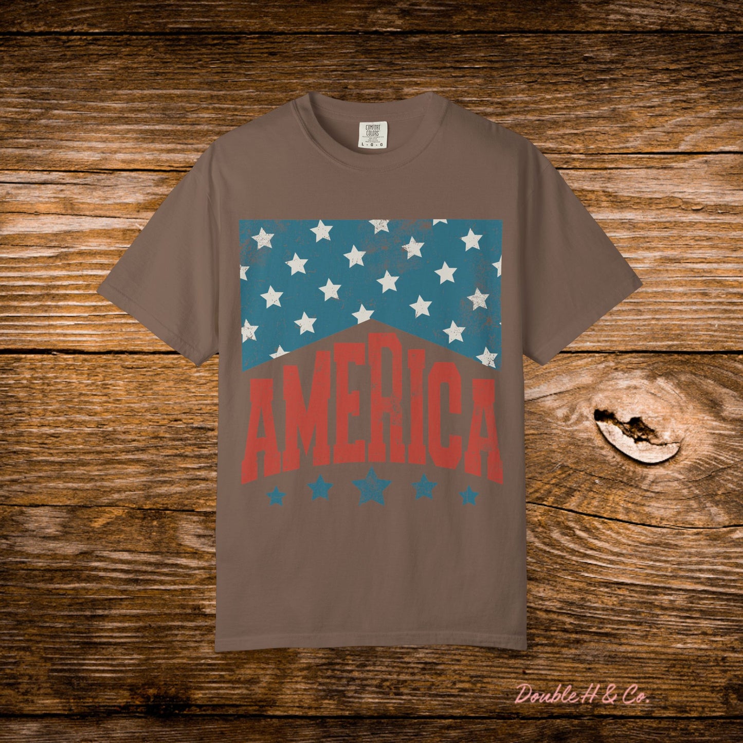 America Vintage Flag Tee
