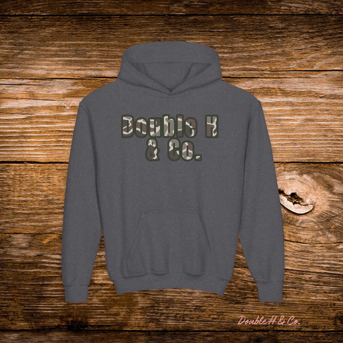 Youth Camo Double H & Co. Hoodie