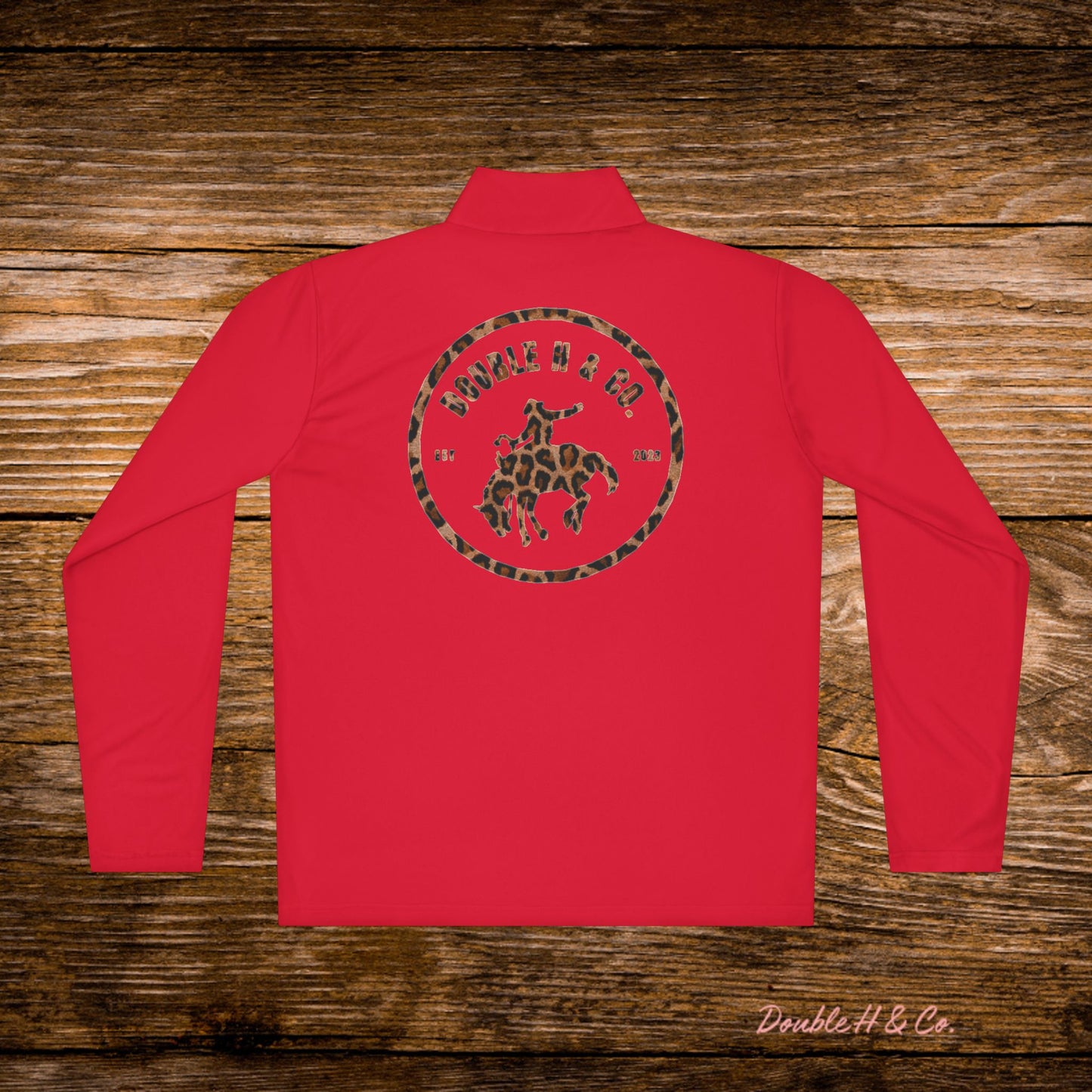 Lightweight Quarter Zip Pullover w/ Cheetah Logo