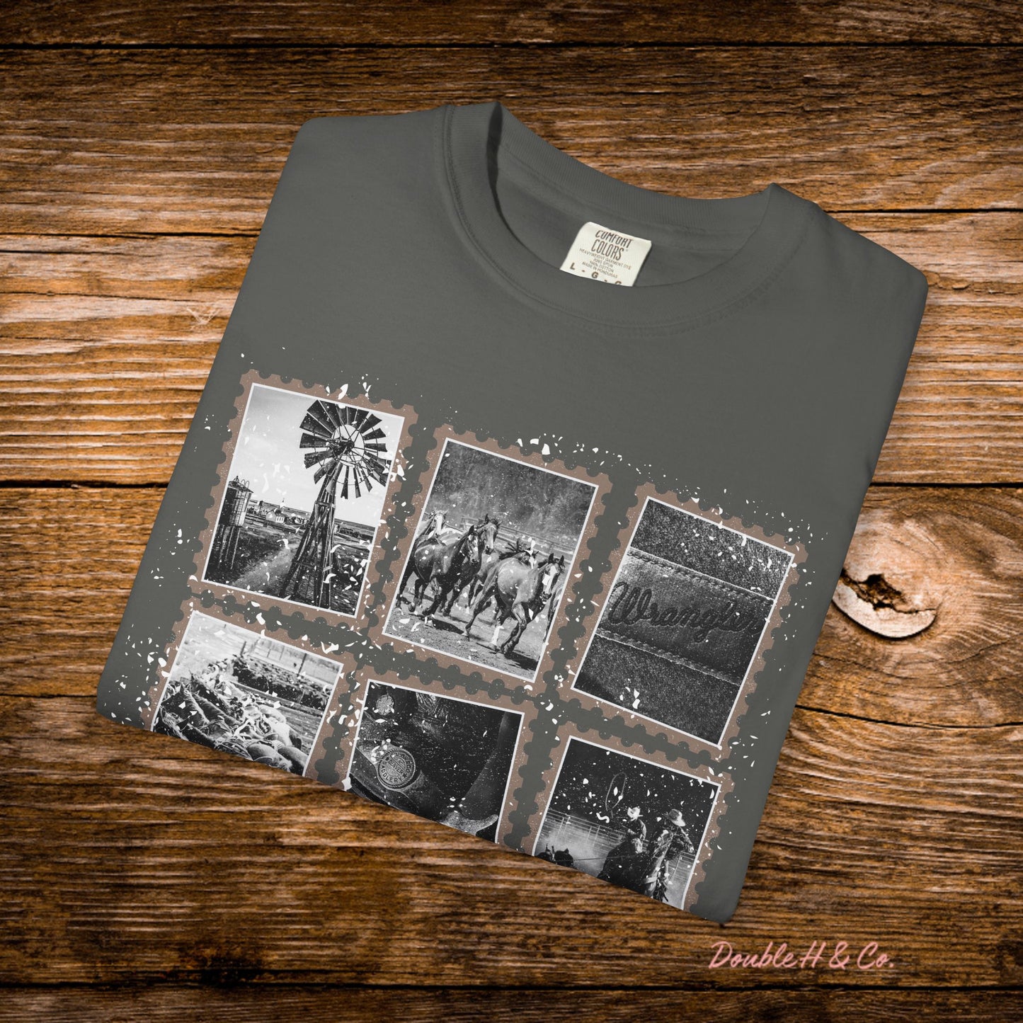 Rustic Postage Stamp Tee