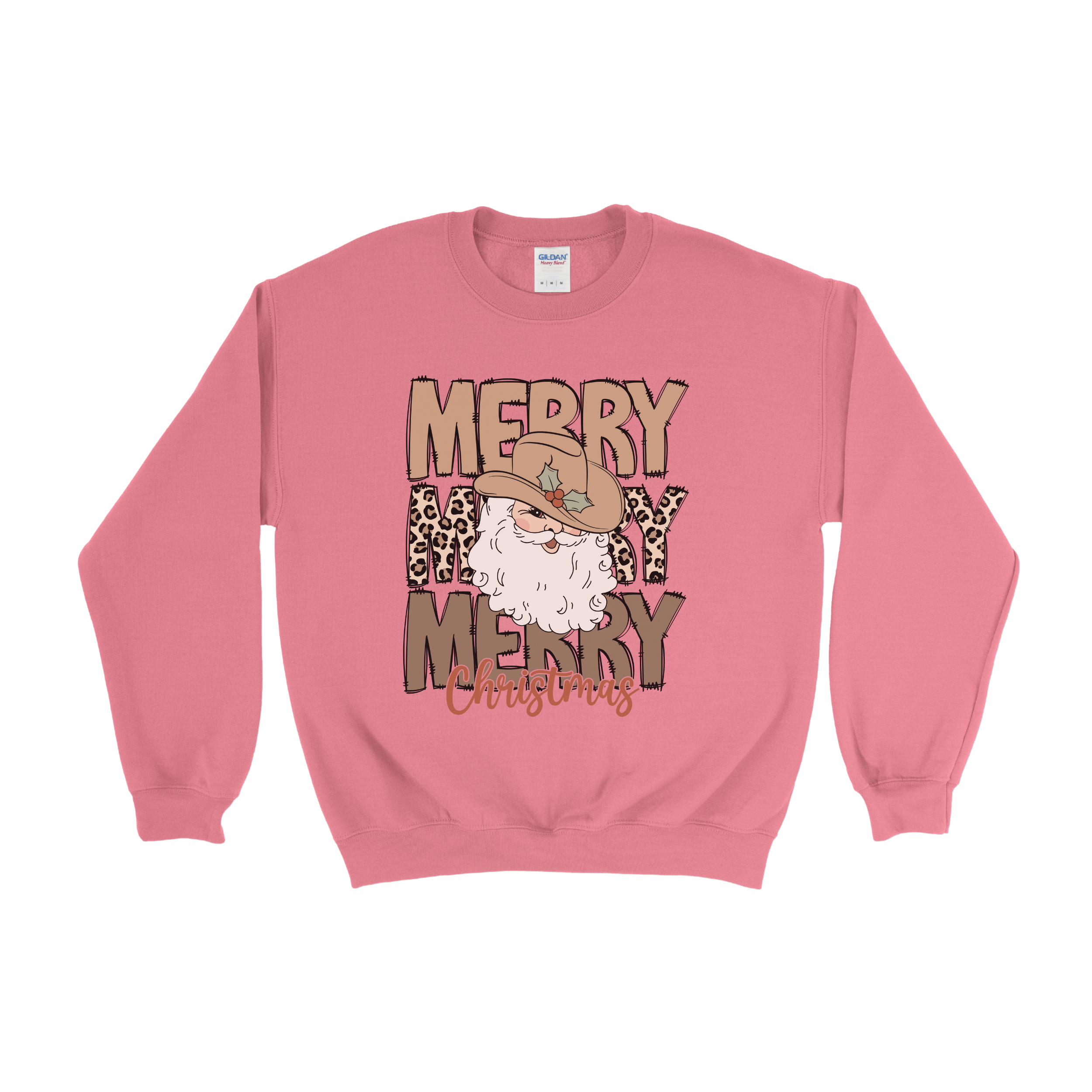 Merry Cowboy Santa Crewneck