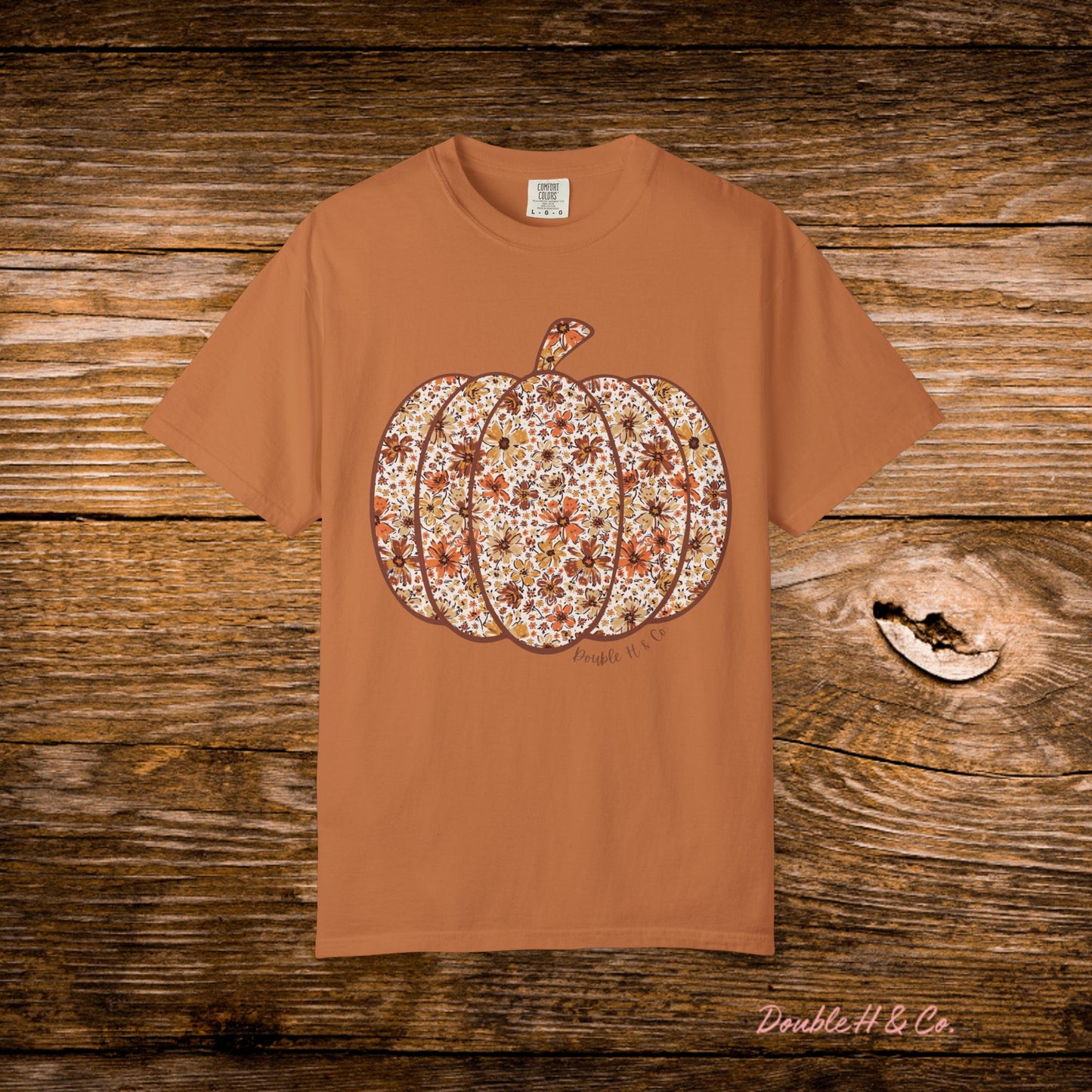 Floral Pumpkin Tee