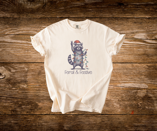 Feral & Festive  Christmas Tee
